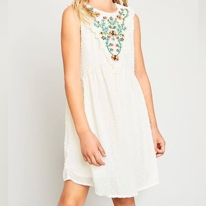 Hayden Girls floral white dress size 13/14 girls